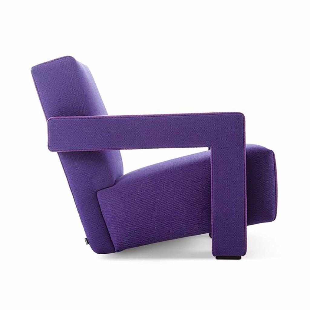 Fauteuil Utrecht de Gerrit Thomas Rietveld - Cassina-Violet-The Woods Gallery