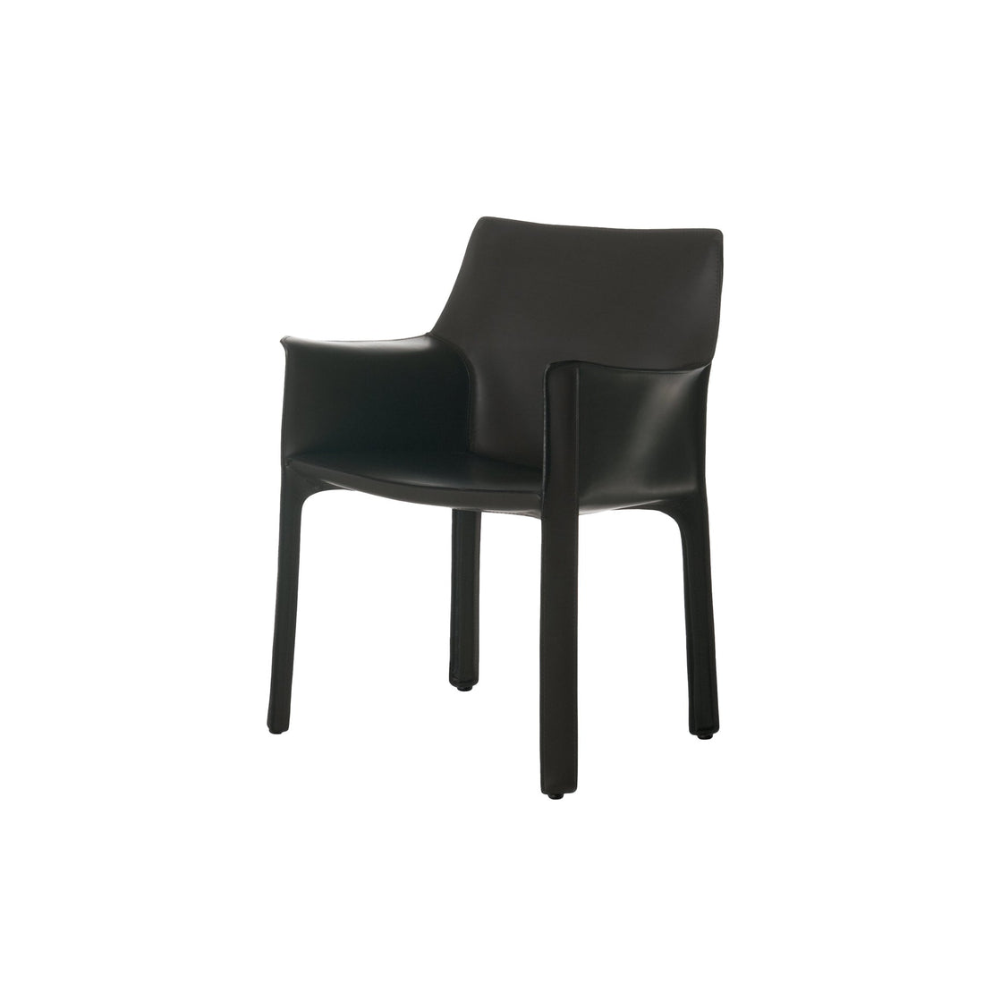 Fauteuil en cuir CAB 413 par Mario Bellini - Cassina-Noir-The Woods Gallery