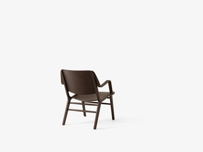 Fauteuil lounge AX HM11 de Hvidt &amp; Mølgaard - &amp;Tradition-Chêne laqué et noyer-The Woods Gallery