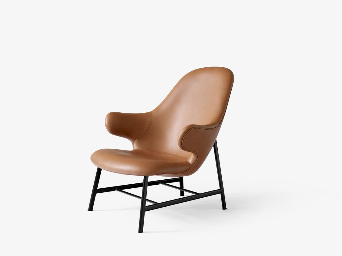Fauteuil lounge Catch JH13 de Jaime Hayon - &amp;Tradition-Base tube plat-Tissu groupe 1-The Woods Gallery