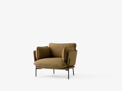 Fauteuil lounge Cloud LN1 de Luca Nichetto - &amp;Tradition-Chrome-Tissu groupe 1-The Woods Gallery