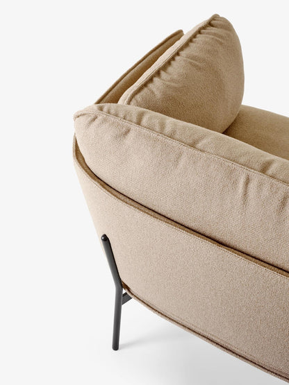 Fauteuil lounge Cloud LN1 de Luca Nichetto - &amp;Tradition-Chrome-Tissu groupe 1-The Woods Gallery