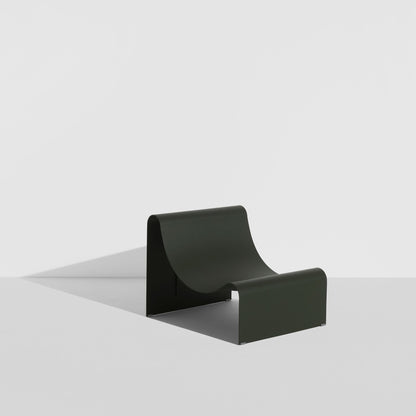 Fauteuil lounge Eclipse de Garnier &amp; Pingree - Petite Friture-Structure seule, Vert bouteille-The Woods Gallery