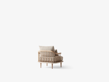 Fauteuil lounge Fly SC1 de Space Copenhagen - &amp;Tradition-Chêne huilé-Tissu groupe 1-The Woods Gallery