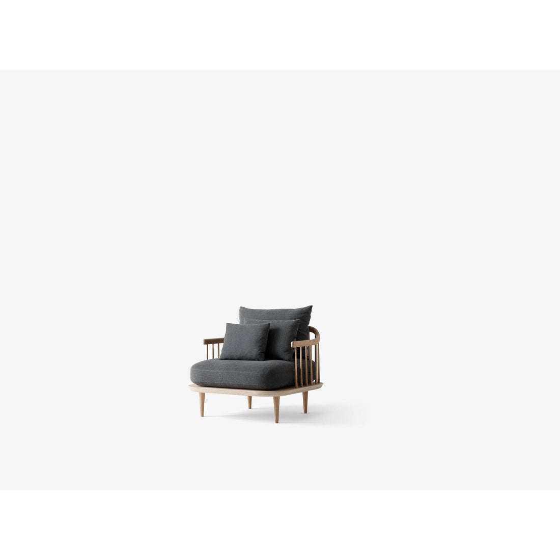 Fauteuil lounge Fly SC1 de Space Copenhagen - &amp;Tradition-Chêne huilé-Tissu groupe 1-The Woods Gallery