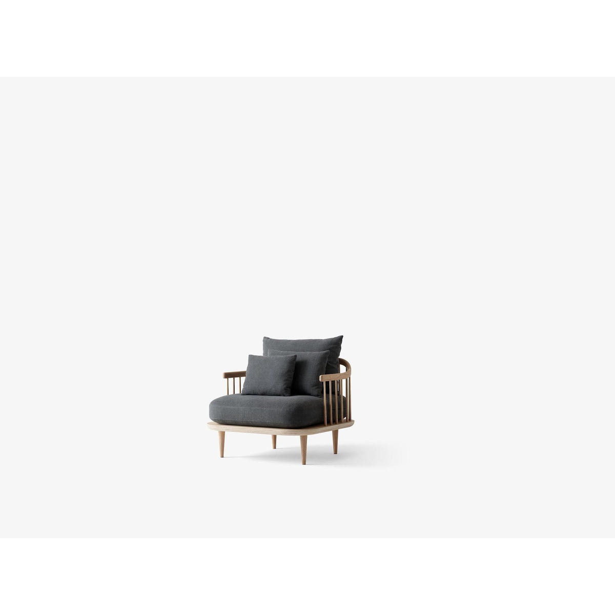 Fauteuil lounge Fly SC1 de Space Copenhagen - &amp;Tradition-Chêne huilé-Tissu groupe 1-The Woods Gallery