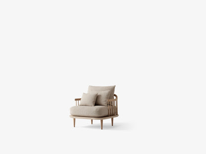 Fauteuil lounge Fly SC1 de Space Copenhagen - &amp;Tradition-Chêne huilé-Tissu groupe 5-The Woods Gallery