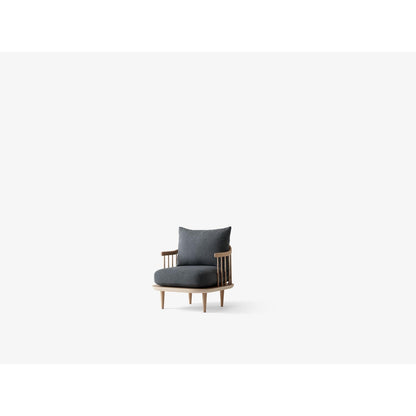 Fauteuil lounge Fly SC10 de Space Copenhagen - &amp;Tradition-Chêne huilé-Tissu groupe 1-The Woods Gallery