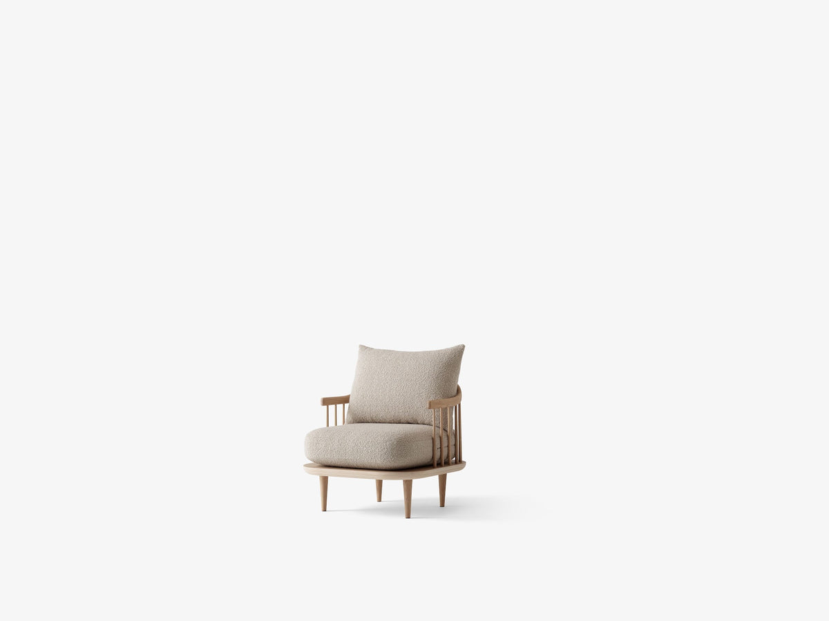 Fauteuil lounge Fly SC10 de Space Copenhagen - &amp;Tradition-Chêne huilé-Tissu groupe 5-The Woods Gallery