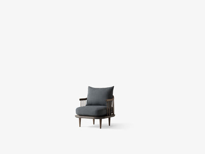 Fauteuil lounge Fly SC10 de Space Copenhagen - &amp;Tradition-Chêne huilé fumé-Tissu groupe 1-The Woods Gallery