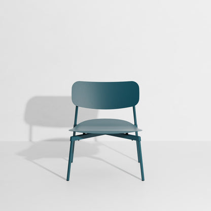 Fauteuil lounge Fromme de Tom Chung - Petite Friture-Bleu Océan-The Woods Gallery