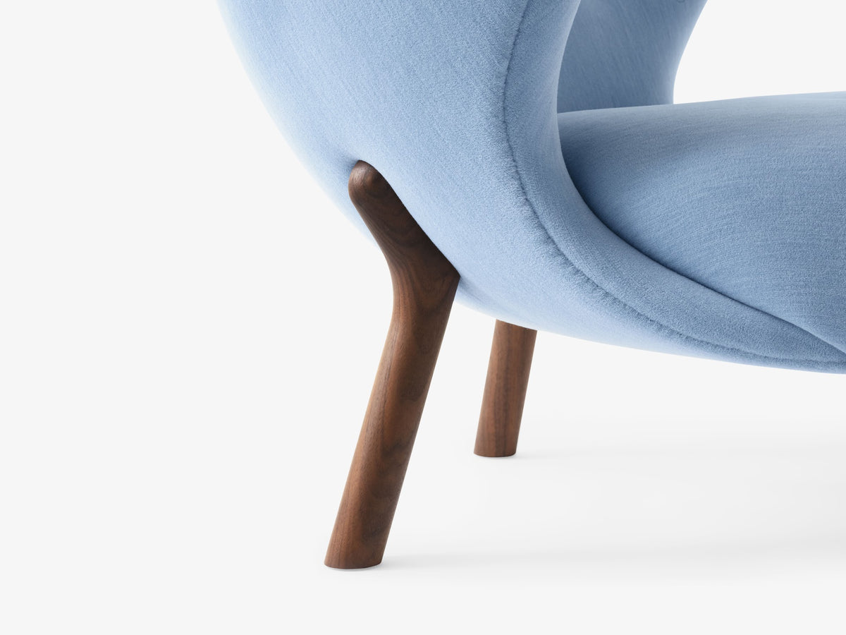 Fauteuil lounge Little Petra VB1 de Viggo Boesen - &amp;Tradition-Chêne huilé-Tissu groupe 2-The Woods Gallery