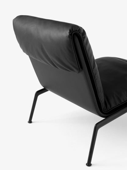 Fauteuil lounge Muno LN18 de Luca Nichetto - &amp;Tradition-Noir chaud-Tissu groupe 1-The Woods Gallery