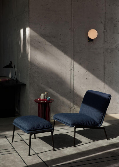 Fauteuil lounge Muno LN18 de Luca Nichetto - &amp;Tradition-Noir chaud-Tissu groupe 1-The Woods Gallery