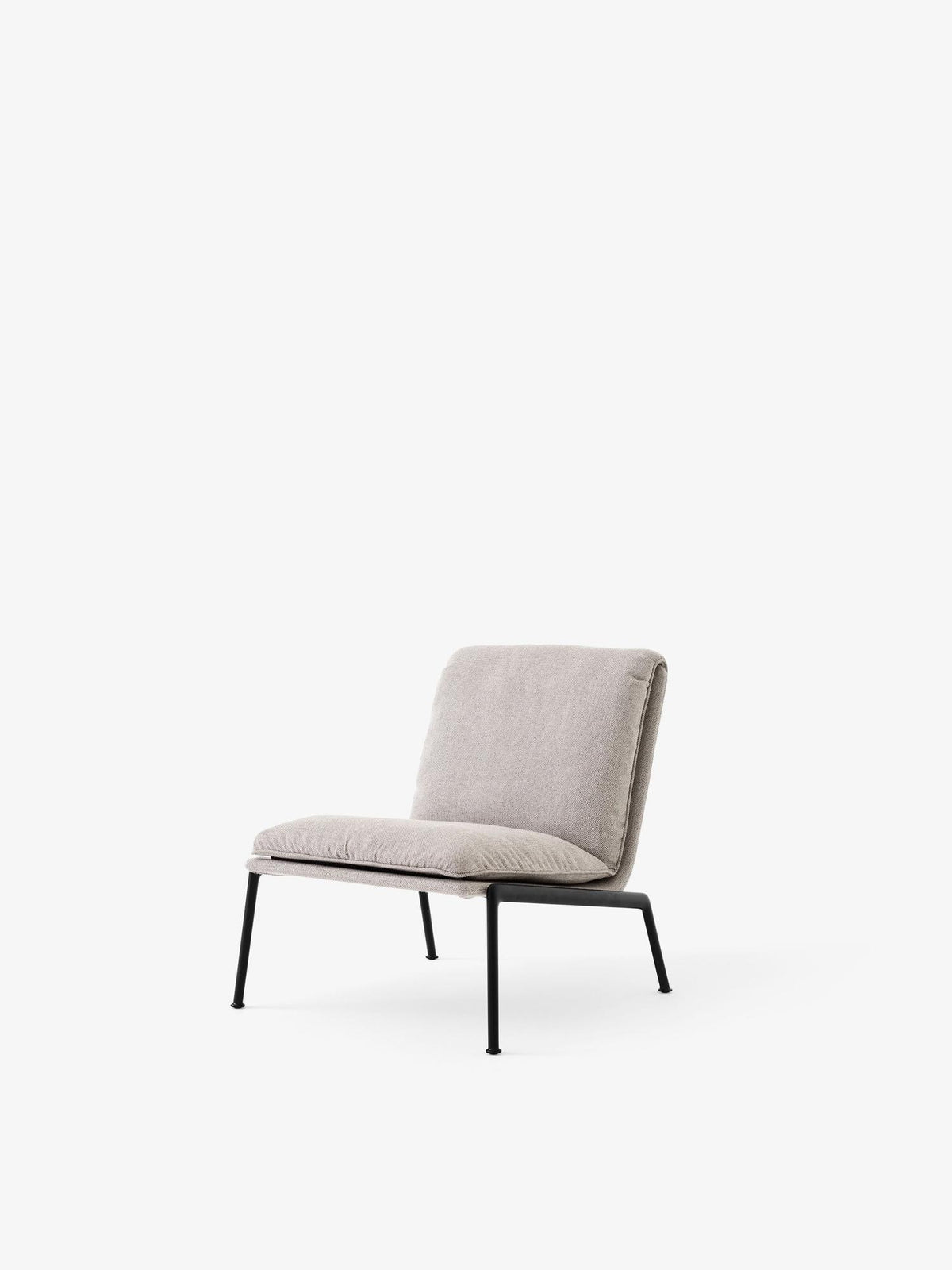 Fauteuil lounge Muno LN18 de Luca Nichetto - &amp;Tradition-Noir chaud-Tissu groupe 1-The Woods Gallery