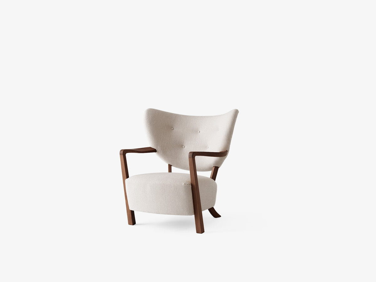 Fauteuil lounge Wulff ATD2 de Jørgen Wolff - &amp;Tradition-Chêne huilé-Tissu groupe 1-The Woods Gallery