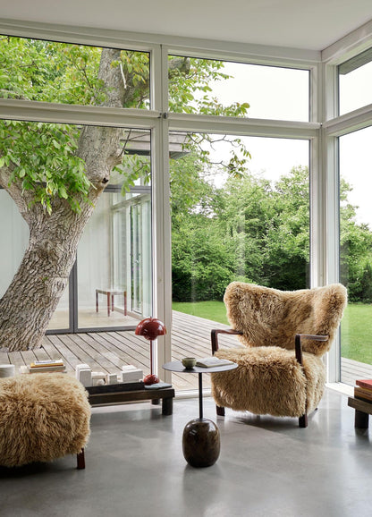 Fauteuil lounge Wulff ATD2 de Jørgen Wolff - &amp;Tradition-Chêne huilé-Tissu groupe 1-The Woods Gallery