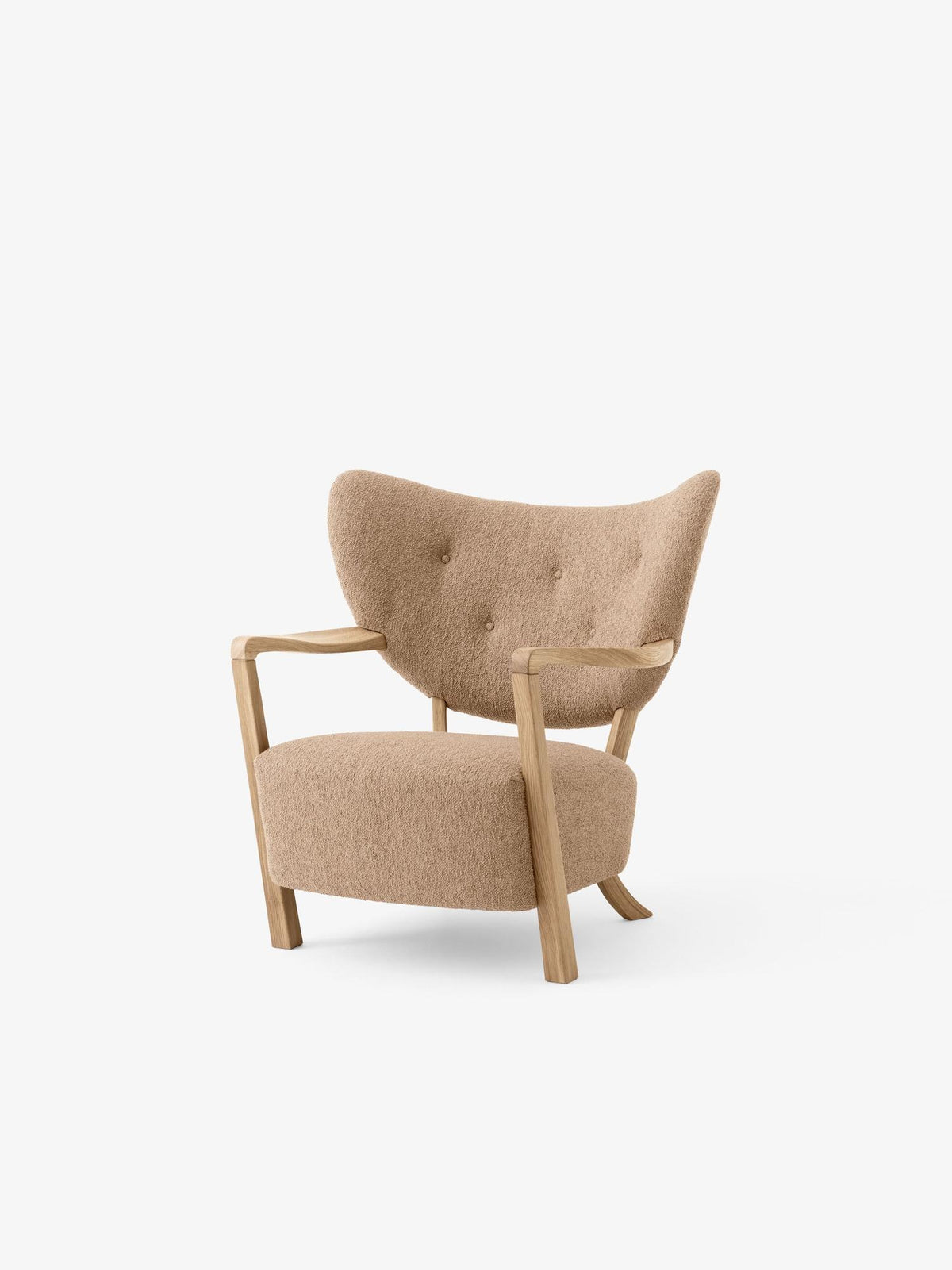 Fauteuil lounge Wulff ATD2 de Jørgen Wolff - &amp;Tradition-Chêne huilé-Tissu groupe 2-The Woods Gallery