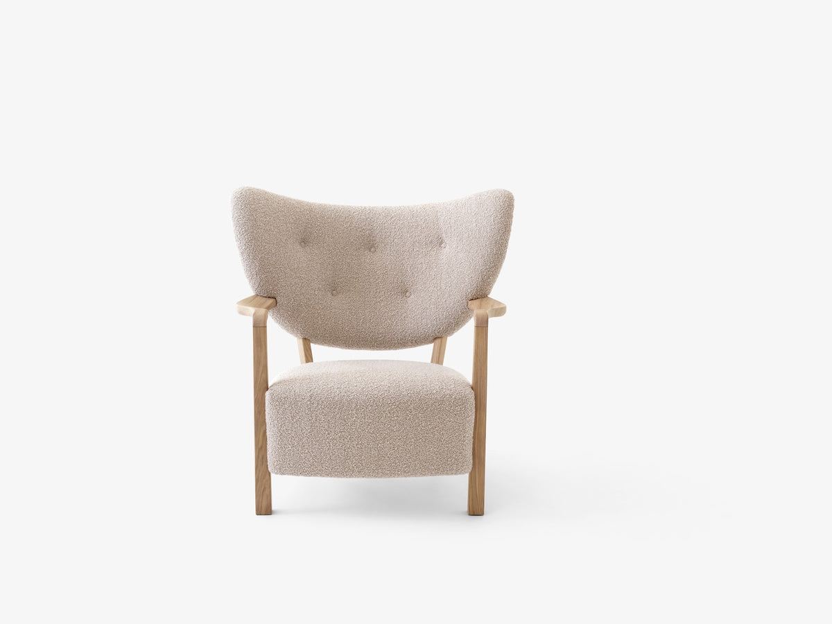 Fauteuil lounge Wulff ATD2 de Jørgen Wolff - &amp;Tradition-Chêne huilé-Tissu groupe 5-The Woods Gallery