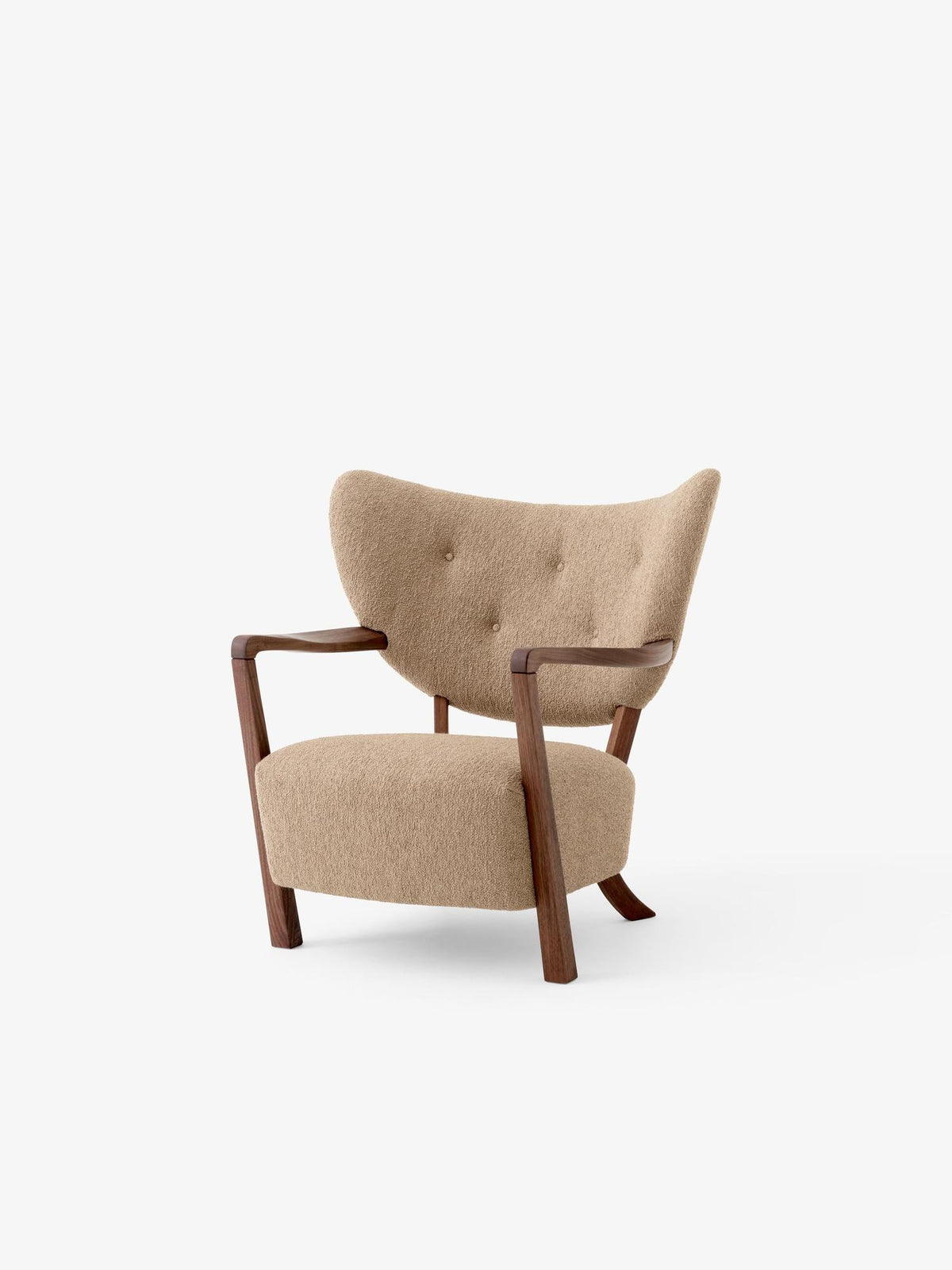 Fauteuil lounge Wulff ATD2 de Jørgen Wolff - &amp;Tradition-Noyer huilé-Tissu groupe 2-The Woods Gallery