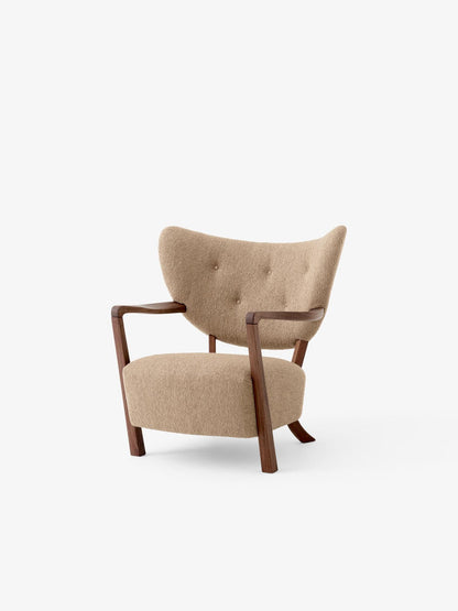 Fauteuil lounge Wulff ATD2 de Jørgen Wolff - &amp;Tradition-Noyer huilé-Tissu groupe 2-The Woods Gallery