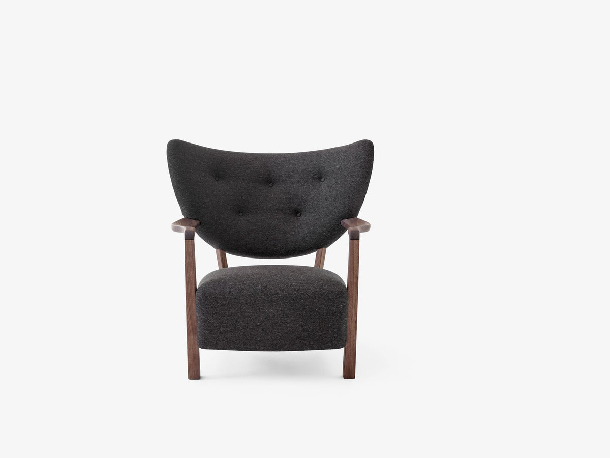 Fauteuil lounge Wulff ATD2 de Jørgen Wolff - &amp;Tradition-Noyer huilé-Tissu groupe 3-The Woods Gallery