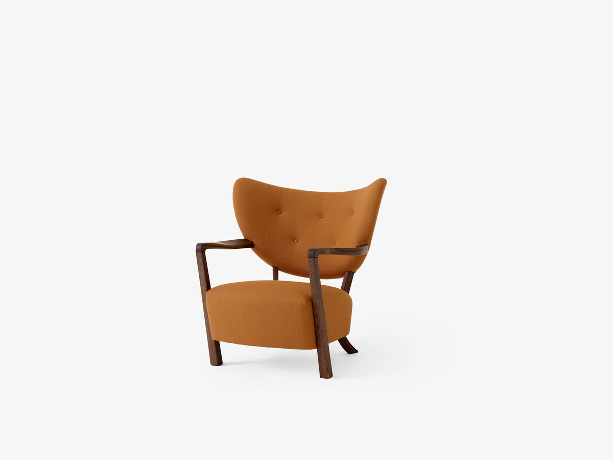 Fauteuil lounge Wulff ATD2 de Jørgen Wolff - &amp;Tradition-Noyer huilé-Tissu groupe 4-The Woods Gallery