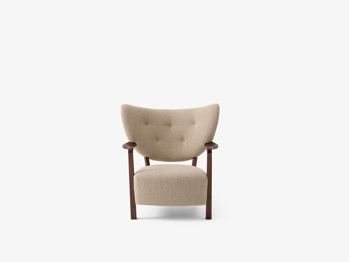 Fauteuil lounge Wulff ATD2 de Jørgen Wolff - &amp;Tradition-Noyer huilé-Tissu groupe 5-The Woods Gallery