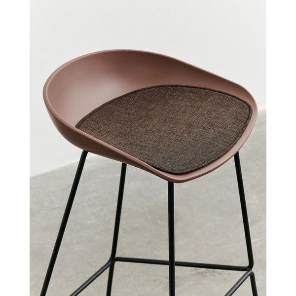 Galette coussin en tissu Remix marron pour chaise - Seat Pad - Hay-Marron-The Woods Gallery