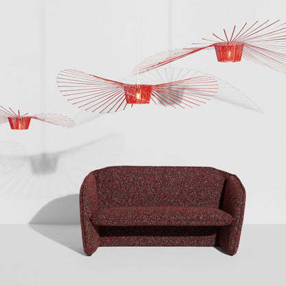 Grande Suspension Vertigo Ø200 cm de Constance Guisset - Petite Friture-en situation, Vermillon-The Woods Gallery