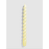 Grande bougie torsadée Twist jaune - Hay-The Woods Gallery