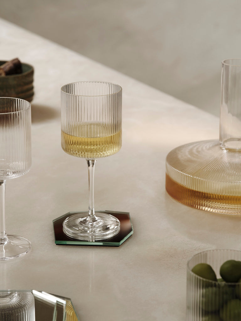 Grands Verres à vin Ripple - Ferm Living-The Woods Gallery