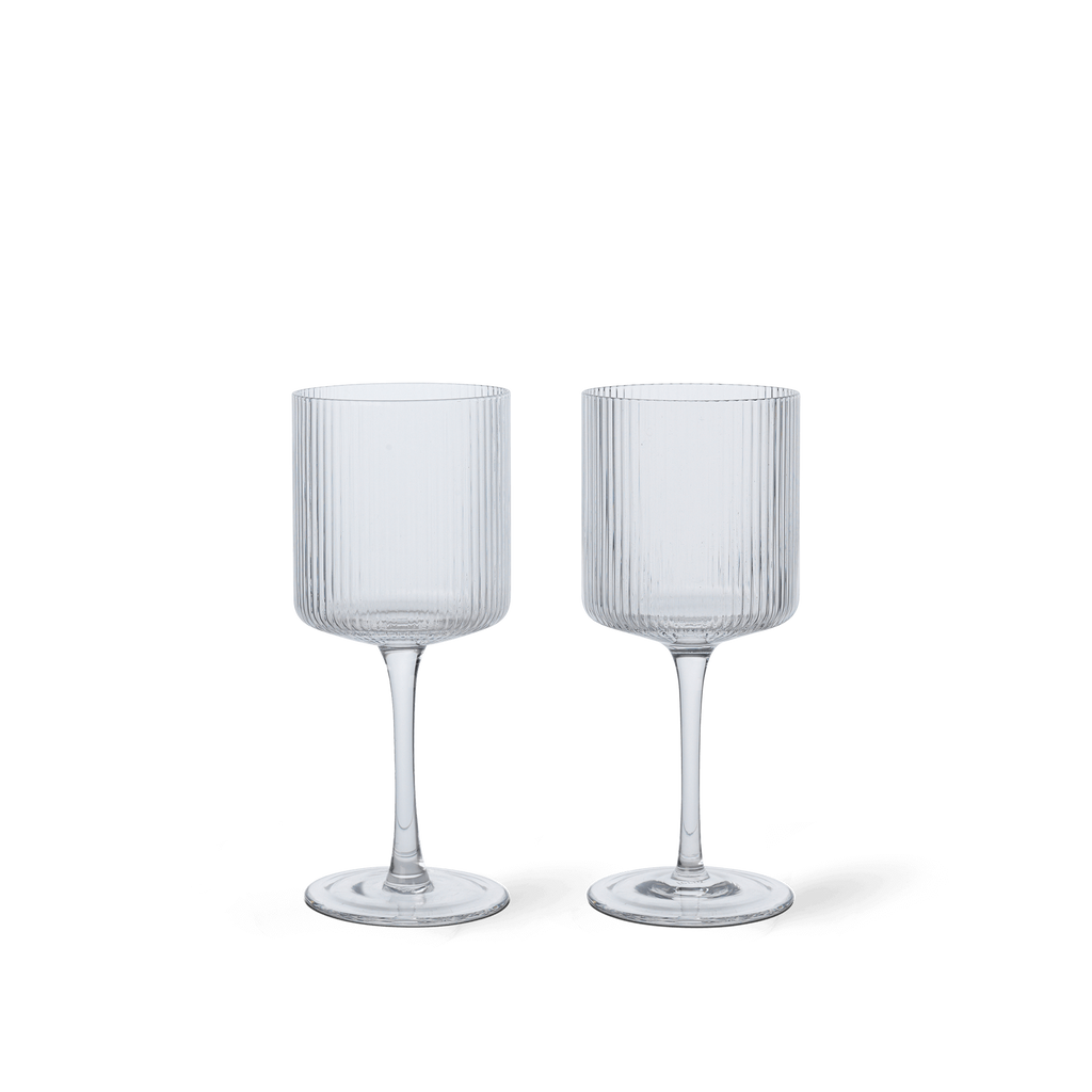 Grands Verres à vin Ripple - Ferm Living-The Woods Gallery