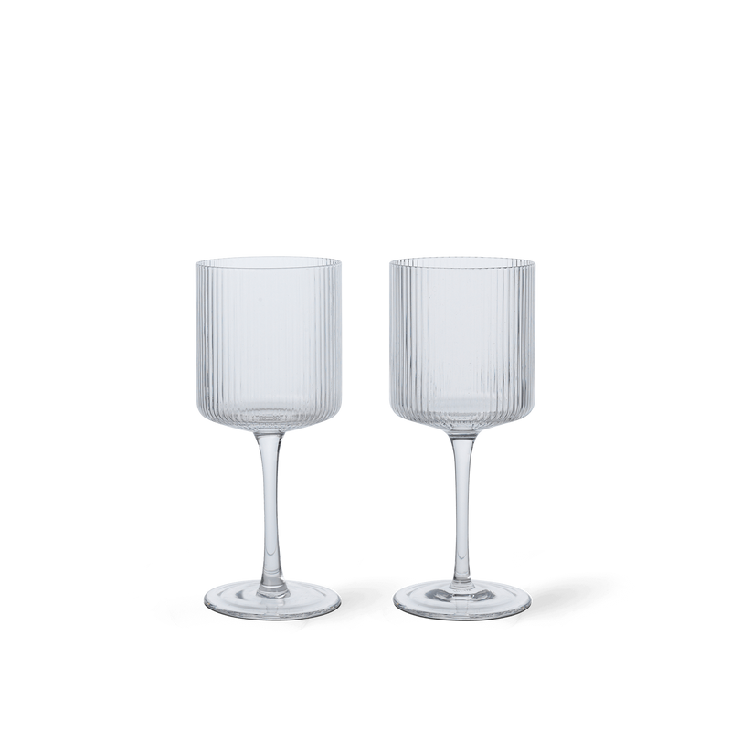 Grands Verres à vin Ripple - Ferm Living-The Woods Gallery