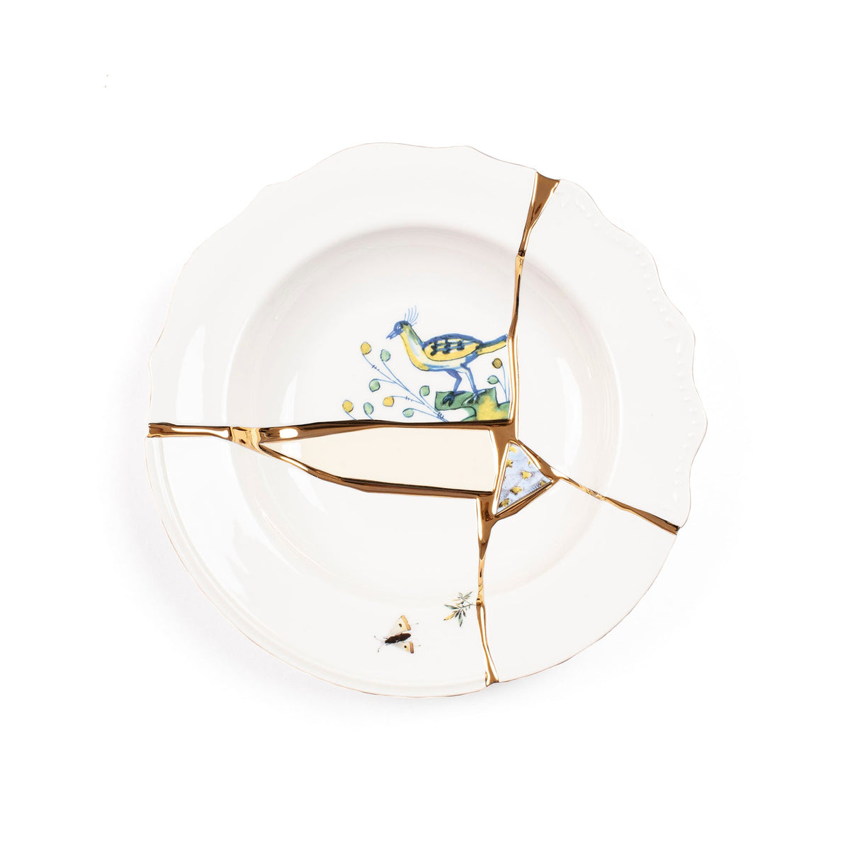 Assiette creuse Kintsugi n°1 de Marcantonio - Seletti-vue 1-The Woods Gallery