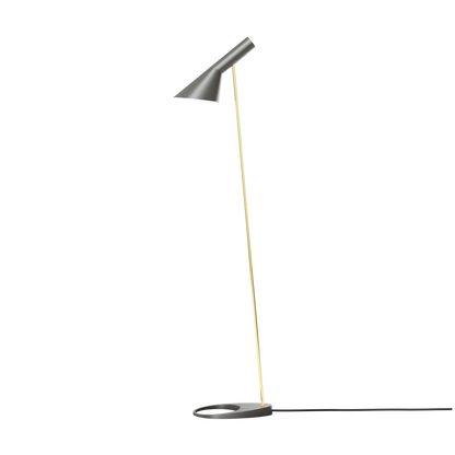Lampadaire AJ - Louis Poulsen-Laiton et gris chaud-The Woods Gallery