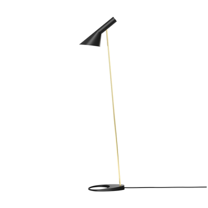 Lampadaire AJ - Louis Poulsen-Laiton et noir-The Woods Gallery