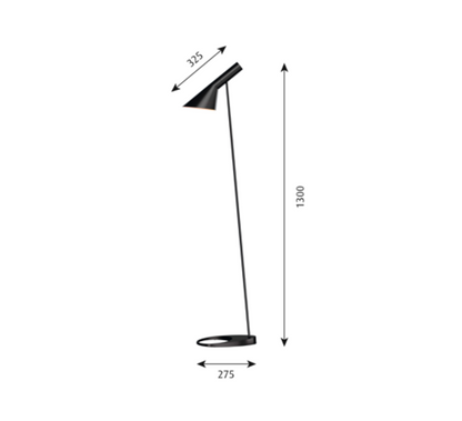 Lampadaire AJ - Louis Poulsen-Noir-The Woods Gallery