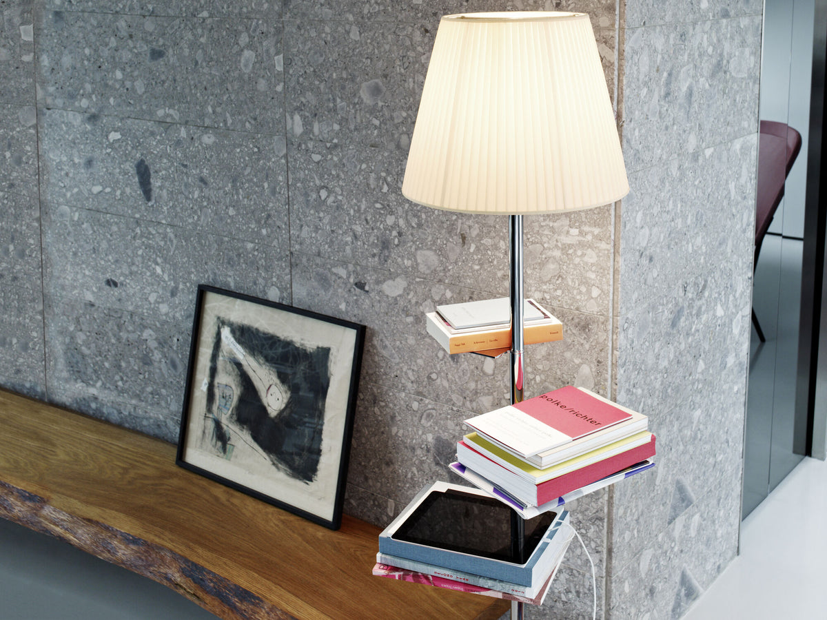 Lampadaire Bibliothèque Nationale de Philippe Starck - Flos-Chrome et transparent-Sans ampoule-The Woods Gallery