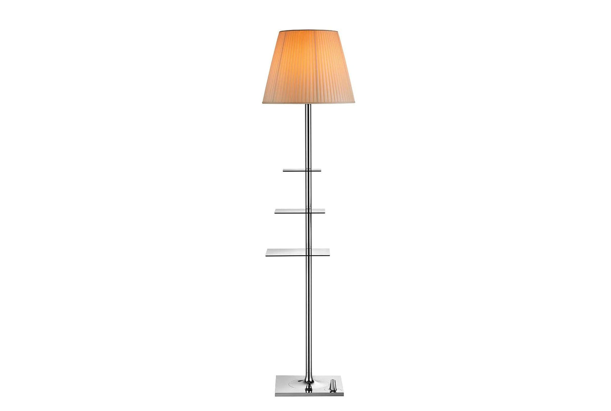 Lampadaire Bibliothèque Nationale de Philippe Starck - Flos-Chrome et transparent-Sans ampoule-The Woods Gallery