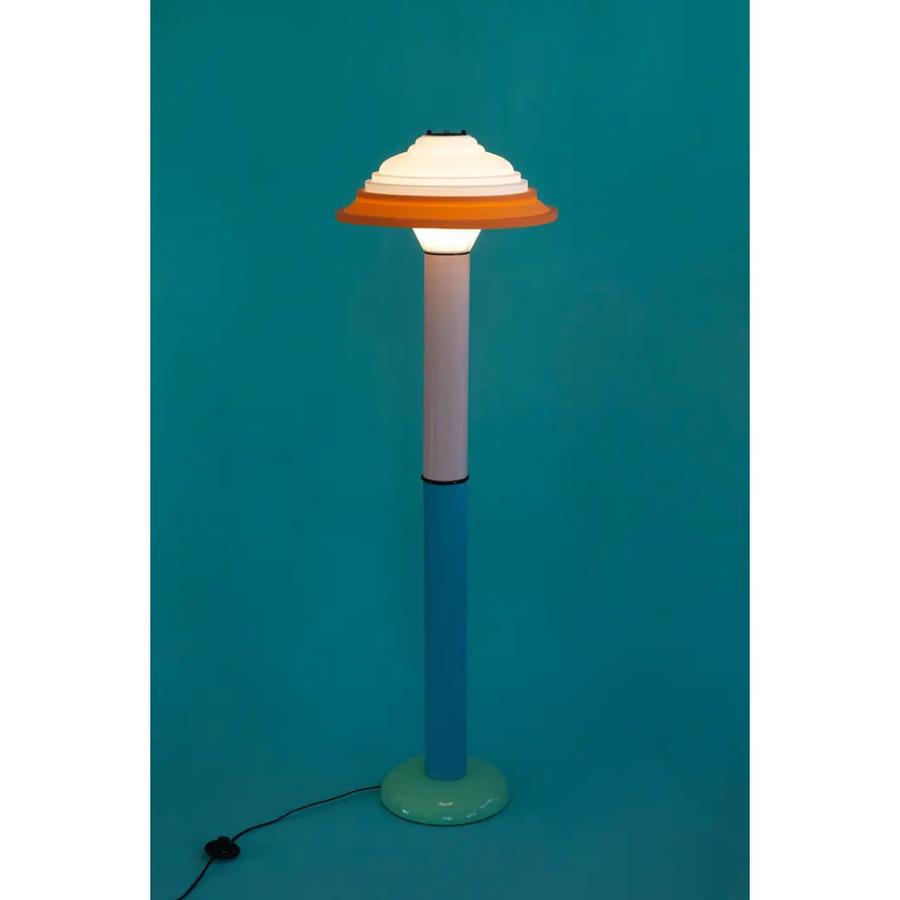 Lampadaire FL4 - George Sowden-Rose Bleu-The Woods Gallery