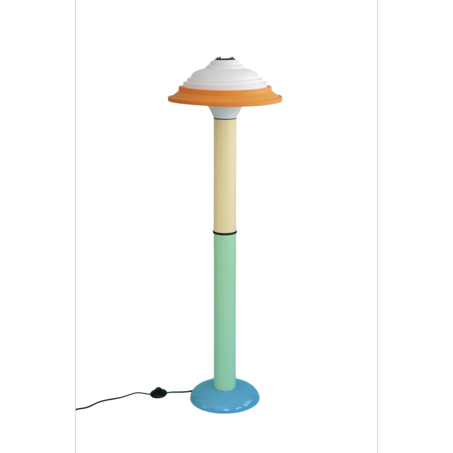 Lampadaire FL4 nouvelle version - George Sowden-Rose Bleu-The Woods Gallery