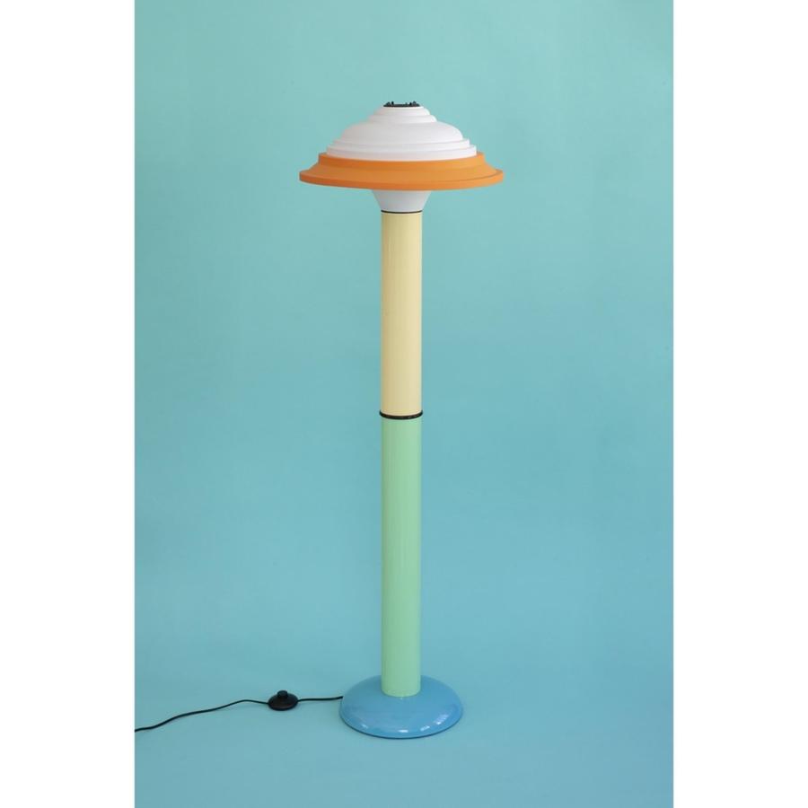 Lampadaire FL4 nouvelle version - George Sowden-Vert Jaune-The Woods Gallery