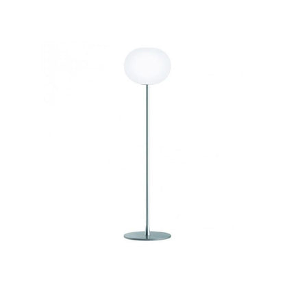 Lampadaire Glo-Ball de Jasper Morrison - Flos-Argent-Ø 33 cm, H 135 cm-The Woods Gallery