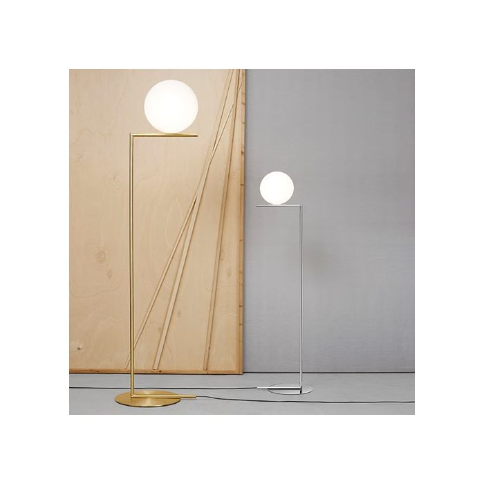 Lampadaire IC F de Michael Anastassiades - Flos-Taille 1-Chrome-The Woods Gallery