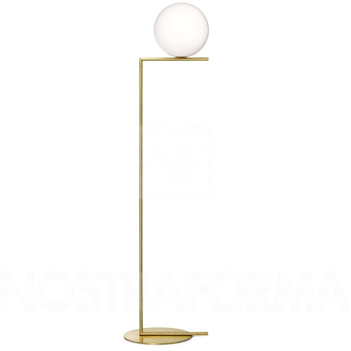 Lampadaire IC F de Michael Anastassiades - Flos-Taille 1-Laiton-The Woods Gallery