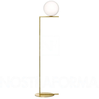 Lampadaire IC F de Michael Anastassiades - Flos-Taille 1-Laiton-The Woods Gallery
