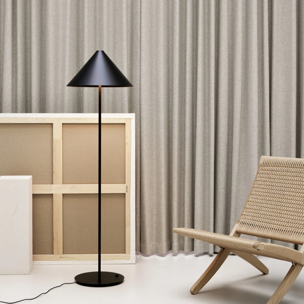 Lampadaire Keglen - Louis Poulsen-Noir-The Woods Gallery