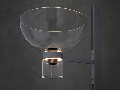 Lampadaire Nocturne de Konstantin Grcic - Flos-Cône, argent-The Woods Gallery