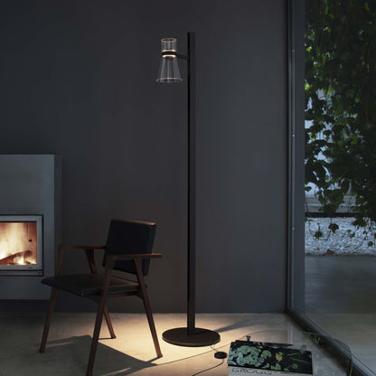 Lampadaire Nocturne de Konstantin Grcic - Flos-Cône, argent-The Woods Gallery